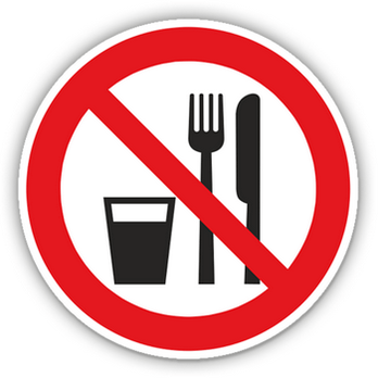прийом їжі заборонено під час схуднення